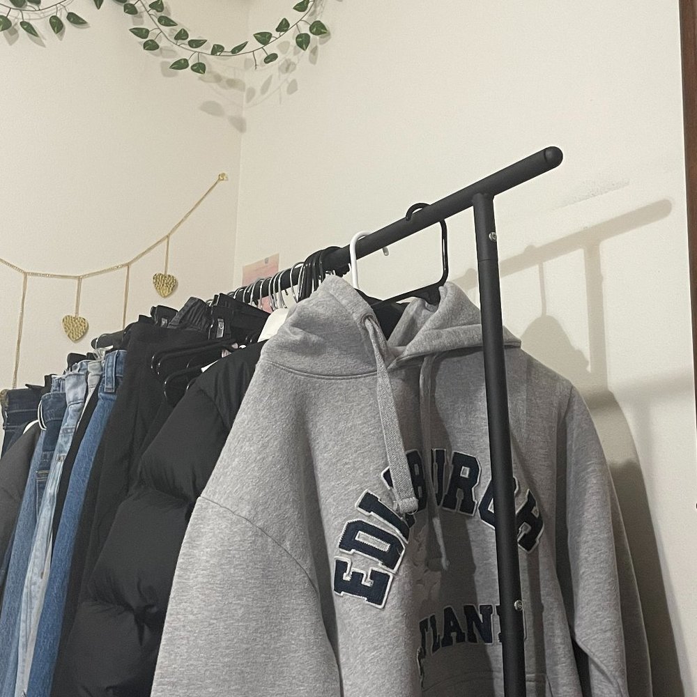 Oversized Grey Sweatshirt Worn Once Brandy Melville Type of Material Oversized l